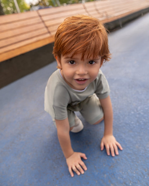 Conjunto Bermuda y Camiseta Manga Corta Para Bebé Niño