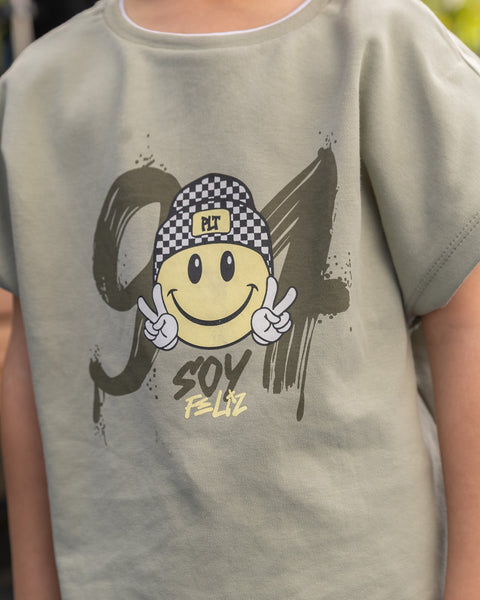 Conjunto Bermuda y Camiseta Manga Corta Para Bebé Niño