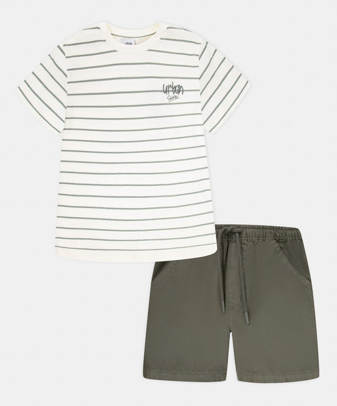 Conjunto Bermuda y Camiseta Manga Corta Para Bebé Niño
