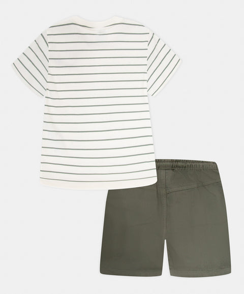 Conjunto Bermuda y Camiseta Manga Corta Para Bebé Niño