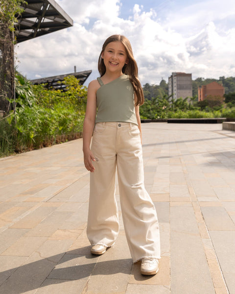 Jean Para Niña