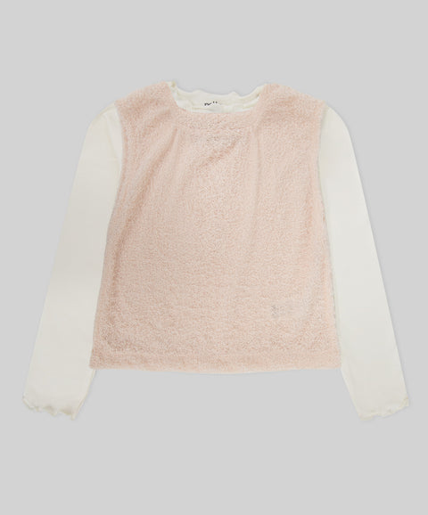 Set Chaleco y Camiseta Manga Larga Para Niña