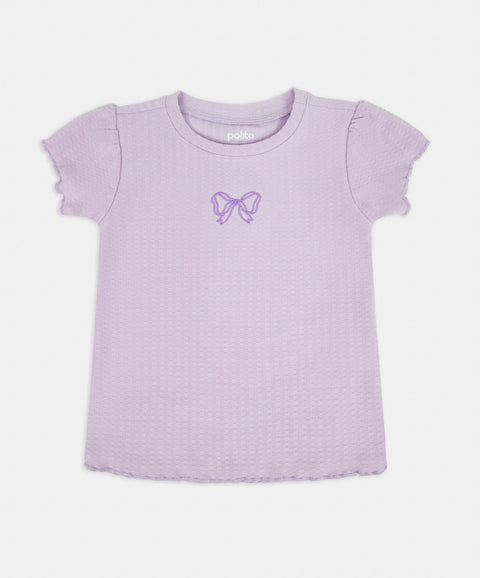 Camiseta Manga Corta Para Bebé Niña