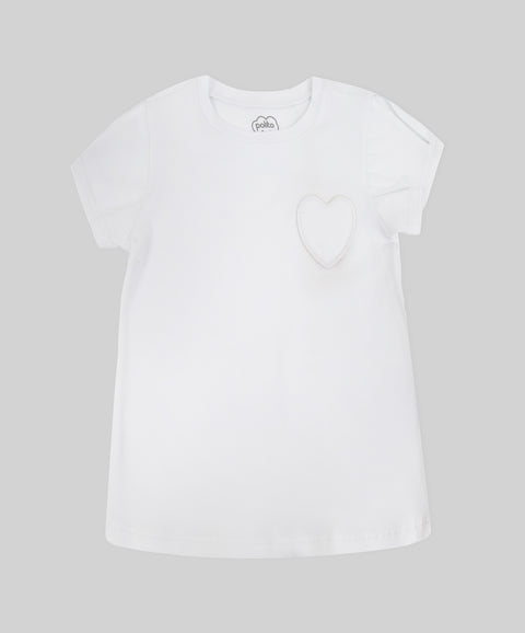 Camiseta Manga Corta Para Bebé Niña