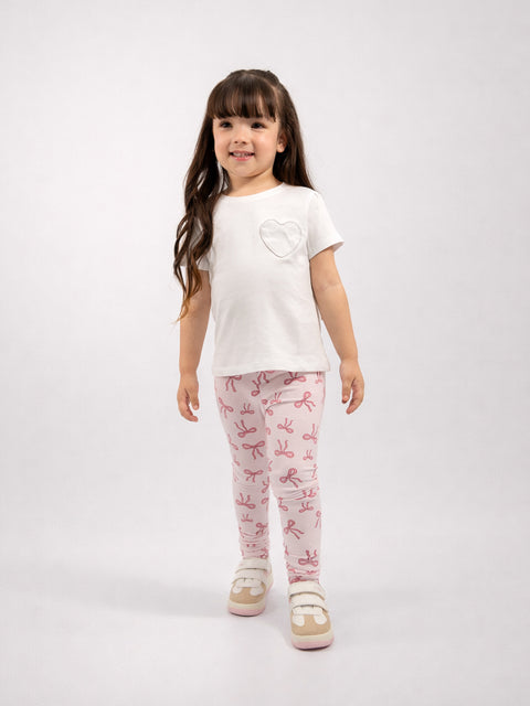 Camiseta Manga Corta Para Bebé Niña