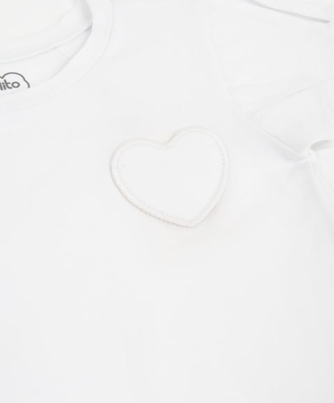 Camiseta Manga Corta Para Bebé Niña