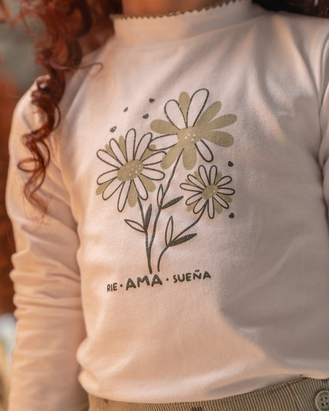 Conjunto Falda y Camiseta Manga Larga Para Bebé Niña