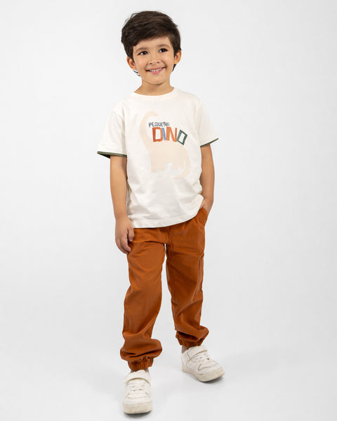 Conjunto Jogger y Camiseta Manga Corta Para Bebé Niño