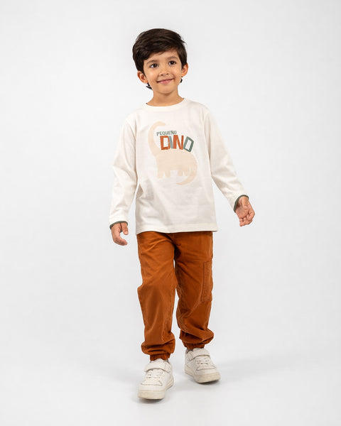 Conjunto Jogger y Camiseta Manga Corta Para Bebé Niño