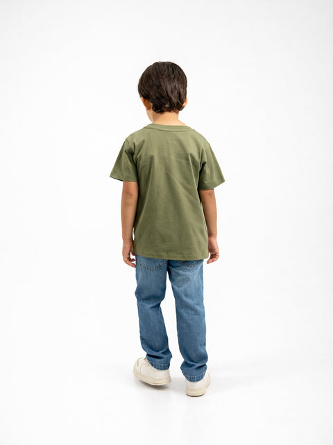 Conjunto Jean y Camiseta Manga Corta Para Bebé Niño