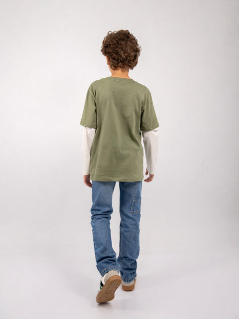 Camiseta Manga Larga Para Niño