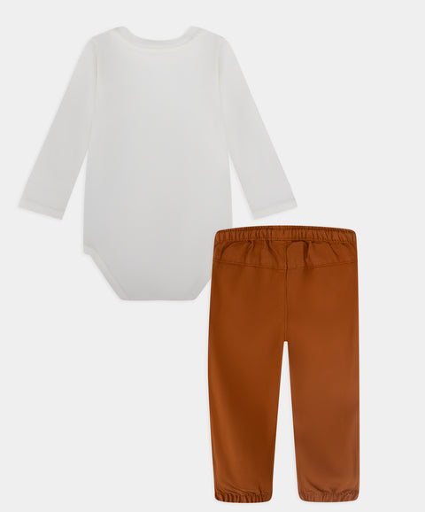 Conjunto Pantalón y Body Manga Larga Para Recién Nacida