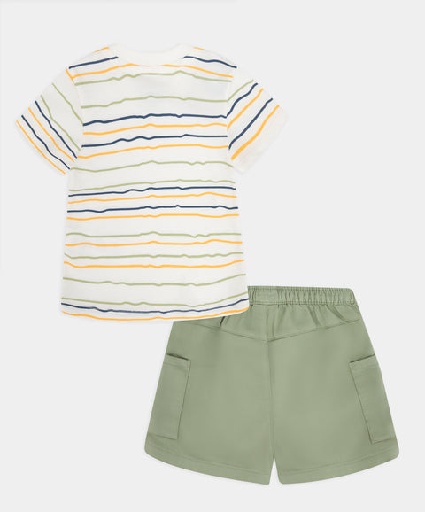 Conjunto Bermuda y Camiseta Manga Corta Para Recién Nacido