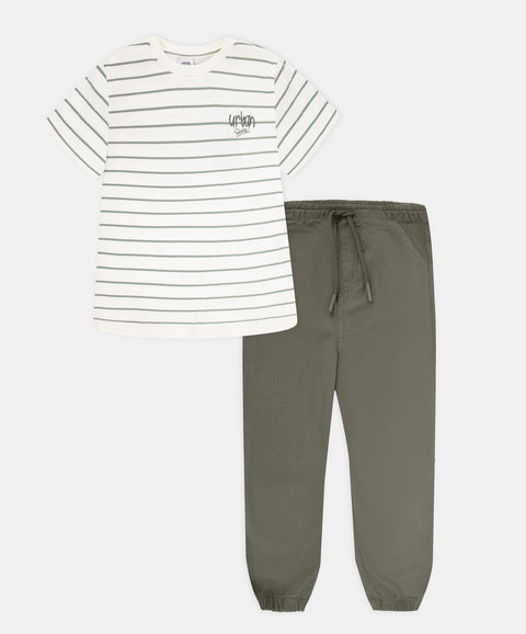 Conjunto Pantalón y Camiseta Manga Corta Para Bebé Niño
