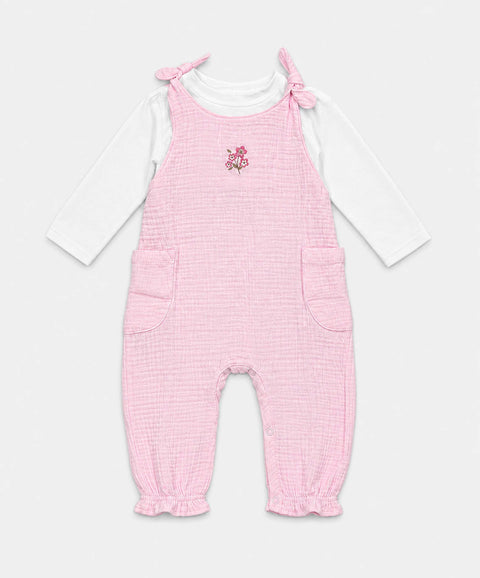Conjunto Mameluco y Camiseta Para Recién Nacida