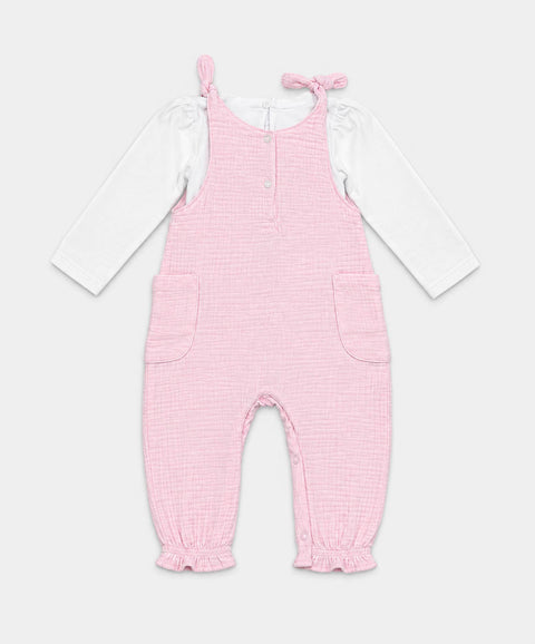 Conjunto Mameluco y Camiseta Para Recién Nacida