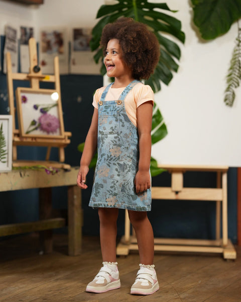 Conjunto Jardinera y Camiseta Para Bebe Niña