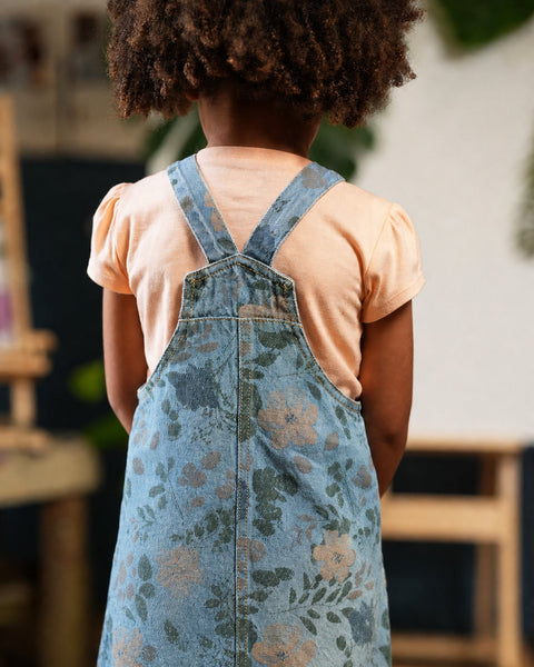Conjunto Jardinera y Camiseta Para Bebe Niña