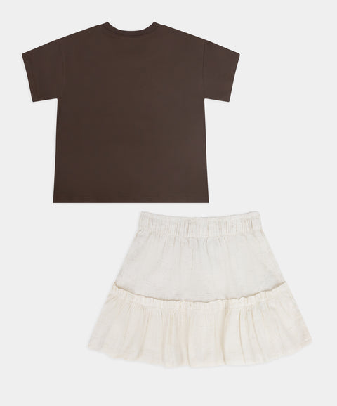 Conjunto Falda y Camiseta Para Bebé Niña