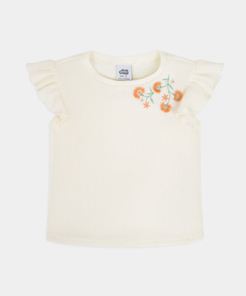 Conjunto Camiseta y Pantalón Wide Leg Para Niña