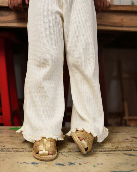Conjunto Camiseta y Pantalón Wide Leg Para Niña