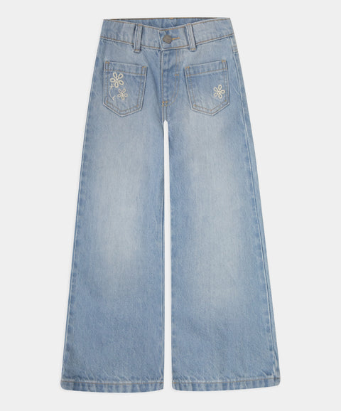 Jean Wide Leg Para Bebé Niña