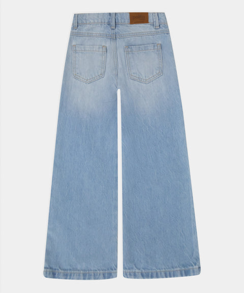 Jean Wide Leg Para Bebé Niña