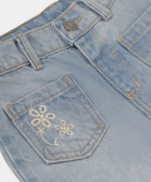 Jean Wide Leg Para Bebé Niña