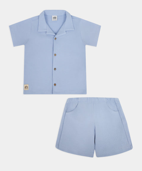Conjunto Camisa y Bermuda Para Bebé Niño