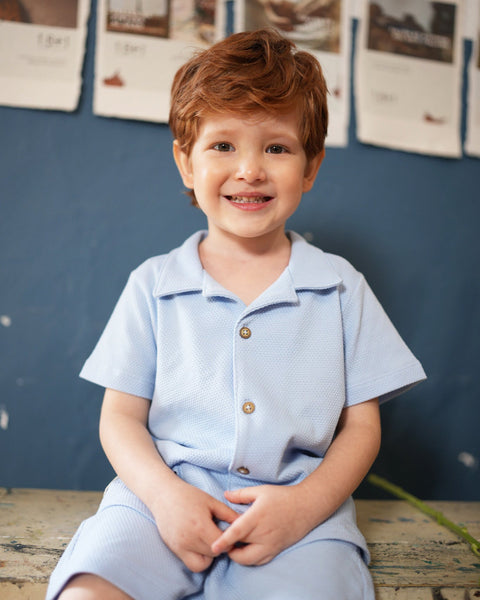 Conjunto Camisa y Bermuda Para Bebé Niño