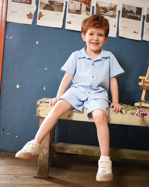 Conjunto Camisa y Bermuda Para Bebé Niño
