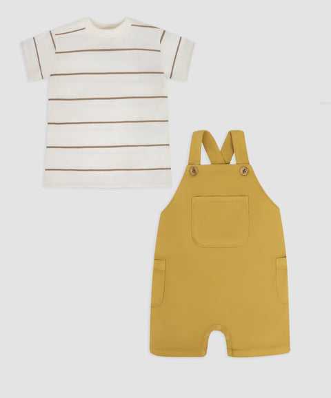 Conjunto Overol y Camiseta Para Bebé Niño