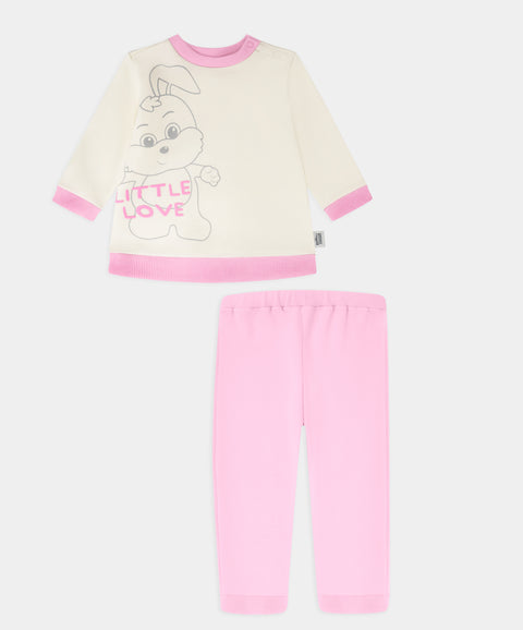 Polito x Arrurrú: Conjunto Buzo y Pantalón Para Recién Nacida