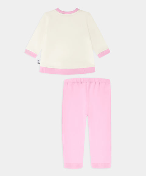 Polito x Arrurrú: Conjunto Buzo y Pantalón Para Recién Nacida