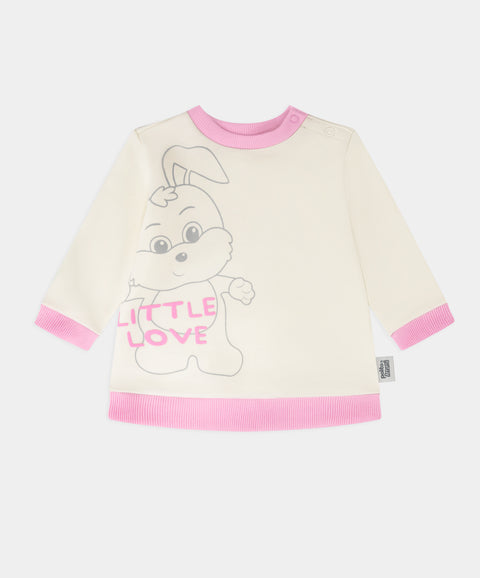 Polito x Arrurrú: Conjunto Buzo y Pantalón Perchado Para Recién Nacida