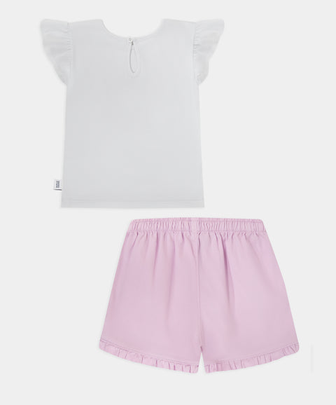 Polito x Arrurrú: Conjunto Short y Camiseta Para Recién Nacida