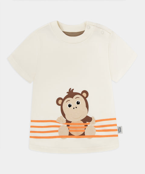 Polito x Arrurrú: Conjunto Bermuda y Camiseta Para Recién Nacido