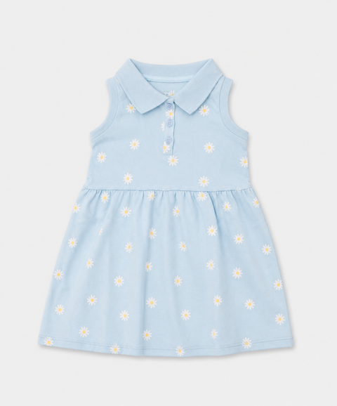 Vestido Polo Manga Sisa Para Bebé Niña