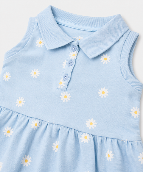 Vestido Polo Manga Sisa Para Bebé Niña