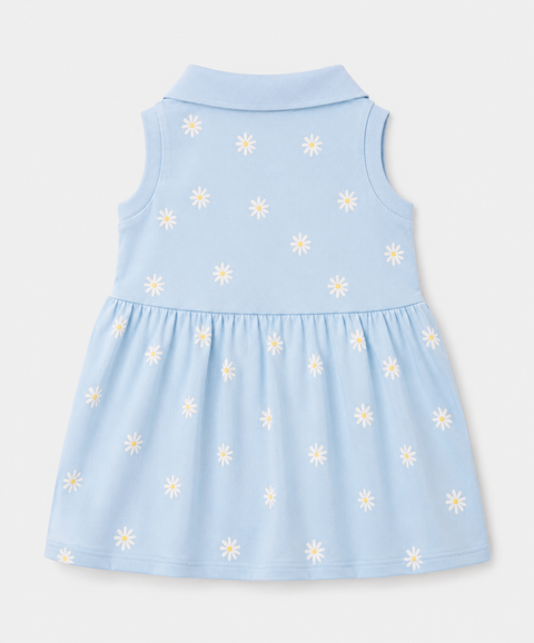 Vestido Polo Manga Sisa Para Bebé Niña
