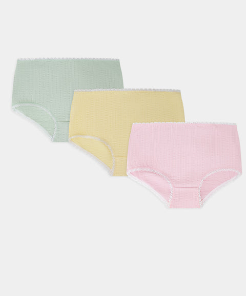 Paquete de Panties x3 Para Niña En Algodón