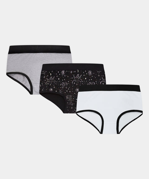 Paquete de Panties x3 Para Niña En Algodón