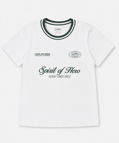 Camiseta Manga Corta Para Niño