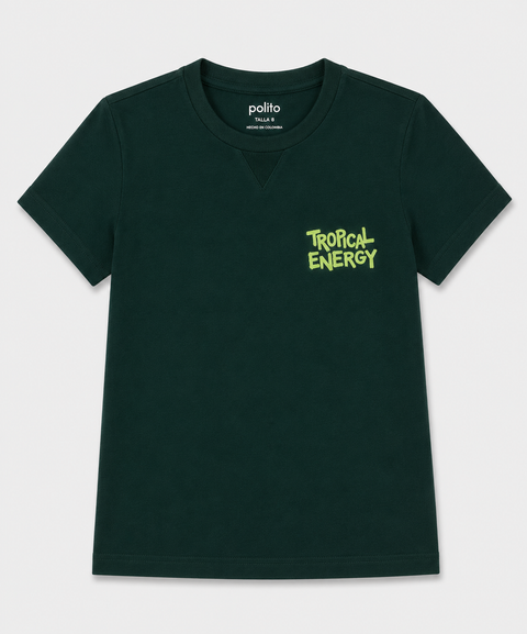 Camiseta Manga Corta Para Bebé Niño