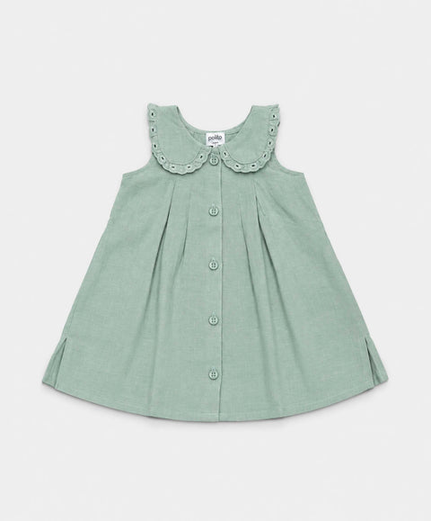 Conjunto Vestido y Body Para Recién Nacida