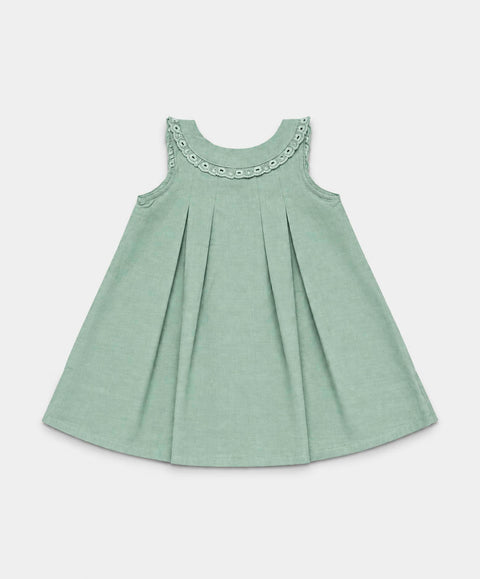 Conjunto Vestido y Body Para Recién Nacida