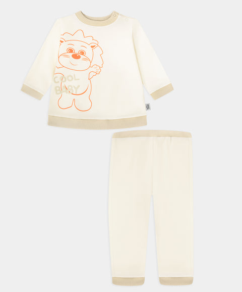 Polito x Arrurrú: Conjunto Pantalón y Buzo Para Recién Nacido