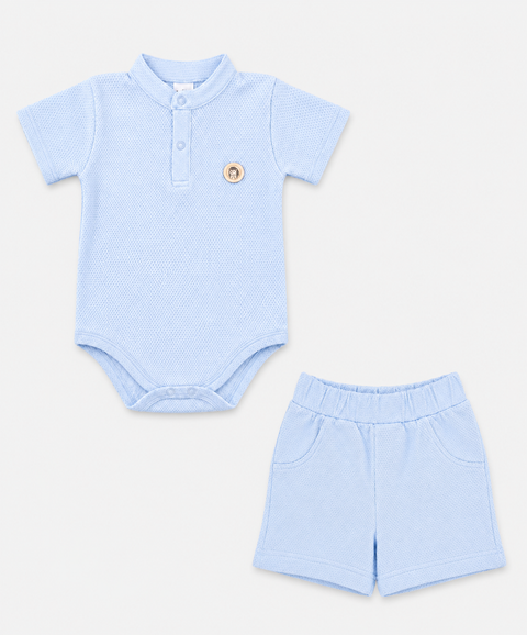 Conjunto Bermuda y Body Para Recién Nacido