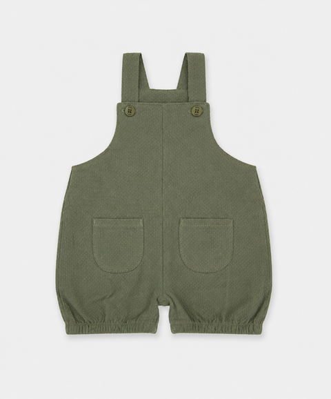 Conjunto Overol Corto y Camisa Para Recién Nacido