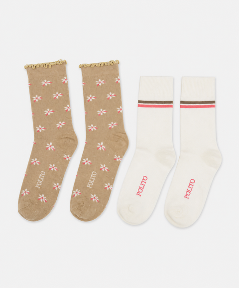 Medias Pack x2 Para Niña